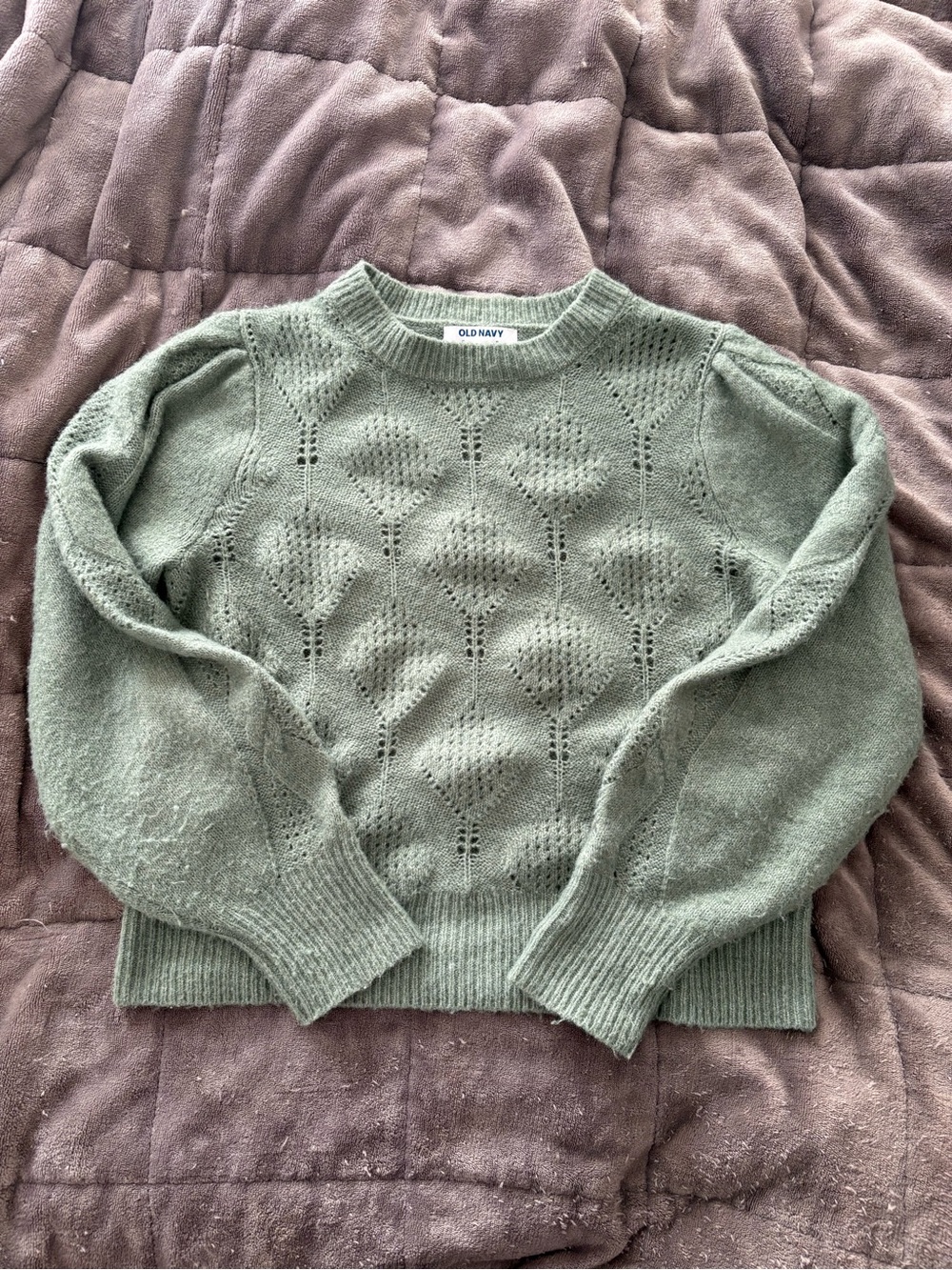Old Navy Sage Green Women's Knit Sweater
